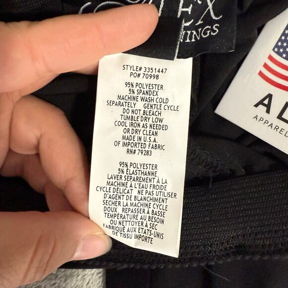 NWT Alex Evenings Women's Matte Jersey Straight Leg Pants, Black, S - Picture 4 of 4